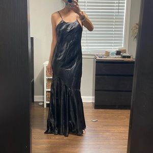Satin Backless Express Dress